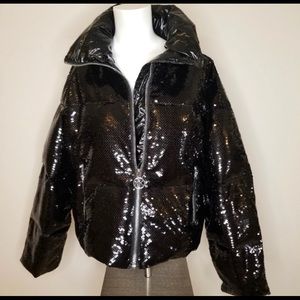 Michael Kors Sequin Puffer Jacket